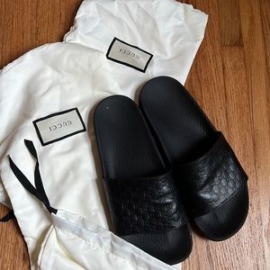 Gucci slides black size 8